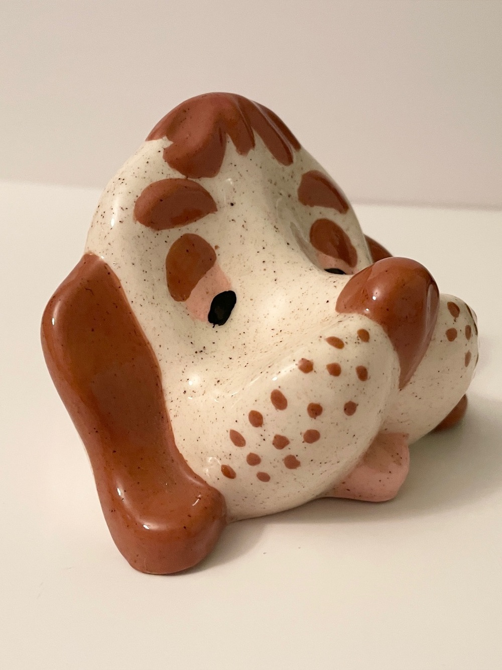 Vintage 1985 Ceramic Dog Eyeglass Holder Stand Novelty Poem - Picture 10 of 12